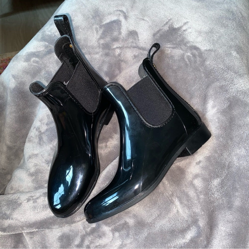Sam Edelman Glossy Black Tinsley Rain Boots